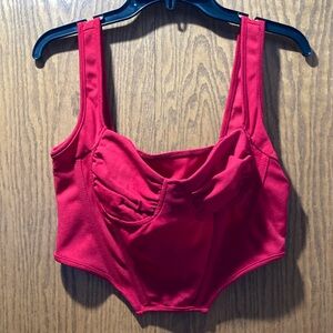 Women’s SHEIN bustier crop top. Size L